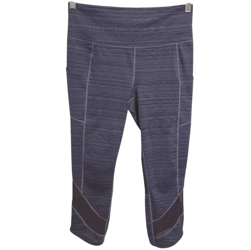 Athleta | Women's Blue Chat to Town Cropped Athletic Leggings (Size Medium)